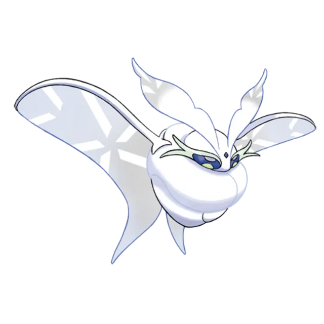 Frosmoth, the Frost Moth Pokémon — Ice/Bug-type Pokémon official artwork