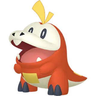 Fuecoco front-facing sprite from Pokémon Violet