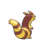 Furret back-facing sprite from Pokémon Black