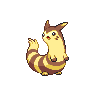 Furret front-facing sprite from Pokémon Black