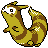 Furret front-facing sprite from Pokémon Gold