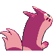 Furret shiny back-facing sprite from Pokémon HeartGold