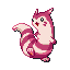Furret shiny front-facing sprite from Pokémon Sapphire
