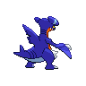 Gabite shiny back-facing sprite from Pokémon Black