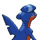 Gabite back-facing sprite from Pokémon Diamond