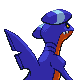 Gabite shiny back-facing sprite from Pokémon Diamond