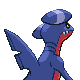 Gabite back-facing sprite from Pokémon Platinum