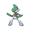 Gallade front-facing sprite from Pokémon White