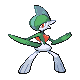 Gallade front-facing sprite from Pokémon Diamond