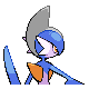 Gallade shiny back-facing sprite from Pokémon Diamond