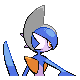 Gallade shiny back-facing sprite from Pokémon HeartGold