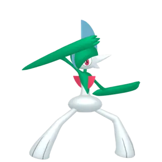 Gallade front-facing sprite from Pokémon Brilliant Diamond