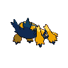 Galvantula shiny back-facing sprite from Pokémon Black
