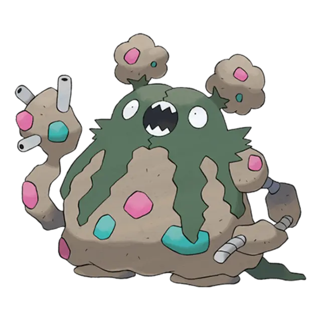 Garbodor, the Trash Heap Pokémon — Poison-type Pokémon official artwork
