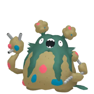 Garbodor front-facing sprite from Pokémon X