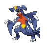 Garchomp shiny front-facing sprite from Pokémon Black 2