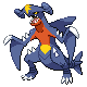 Garchomp shiny front-facing sprite from Pokémon Pearl