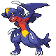 Garchomp front-facing sprite from Pokémon SoulSilver