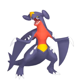 Garchomp front-facing sprite from Pokémon Moon