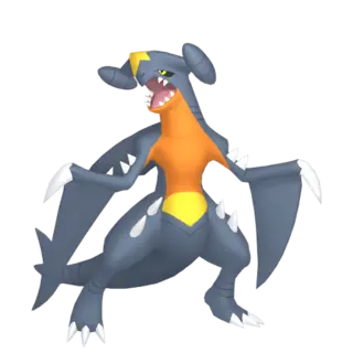 Garchomp shiny front-facing sprite from Pokémon Moon