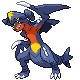 Garchomp shiny front-facing sprite from Pokémon Platinum