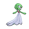 Gardevoir back-facing sprite from Pokémon Black 2