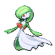 Gardevoir front-facing sprite from Pokémon Pearl