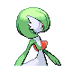 Gardevoir back-facing sprite from Pokémon HeartGold