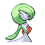 Gardevoir back-facing sprite from Pokémon Ruby