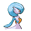 Gardevoir shiny back-facing sprite from Pokémon Ruby