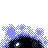 Gastly shiny back-facing sprite from Pokémon Crystal