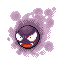 Gastly front-facing sprite from Pokémon Emerald