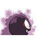 Gastly back-facing sprite from Pokémon HeartGold