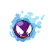 Gastly shiny front-facing sprite from Pokémon HeartGold