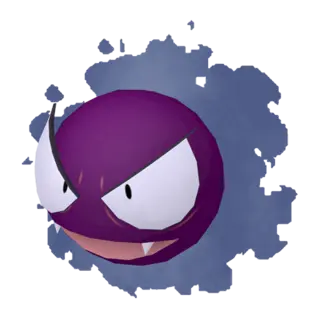 Gastly shiny front-facing sprite from Pokémon Shining Pearl