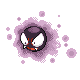 Gastly front-facing sprite from Pokémon Platinum