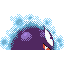 Gastly shiny back-facing sprite from Pokémon Ruby