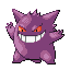 Gengar front-facing sprite from Pokémon Emerald