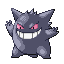 Gengar shiny front-facing sprite from Pokémon Emerald