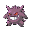 Gengar front-facing sprite from Pokémon FireRed