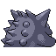 Gengar shiny back-facing sprite from Pokémon FireRed