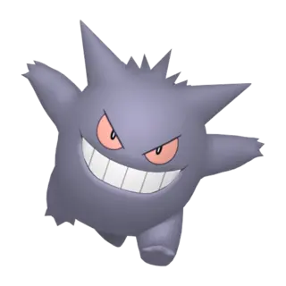 Gengar shiny front-facing sprite from Pokémon Alpha Sapphire