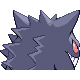 Gengar shiny back-facing sprite from Pokémon Platinum