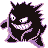 Gengar front-facing sprite from Pokémon Red