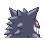 Gengar shiny back-facing sprite from Pokémon Sapphire
