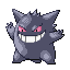 Gengar shiny front-facing sprite from Pokémon Sapphire