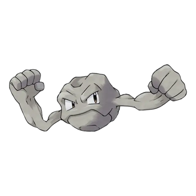 Geodude, the Rock Pokémon — Rock/Ground-type Pokémon official artwork