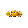 Geodude shiny front-facing sprite from Pokémon White 2