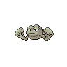 Geodude front-facing sprite from Pokémon White