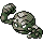 Geodude front-facing sprite from Pokémon Crystal